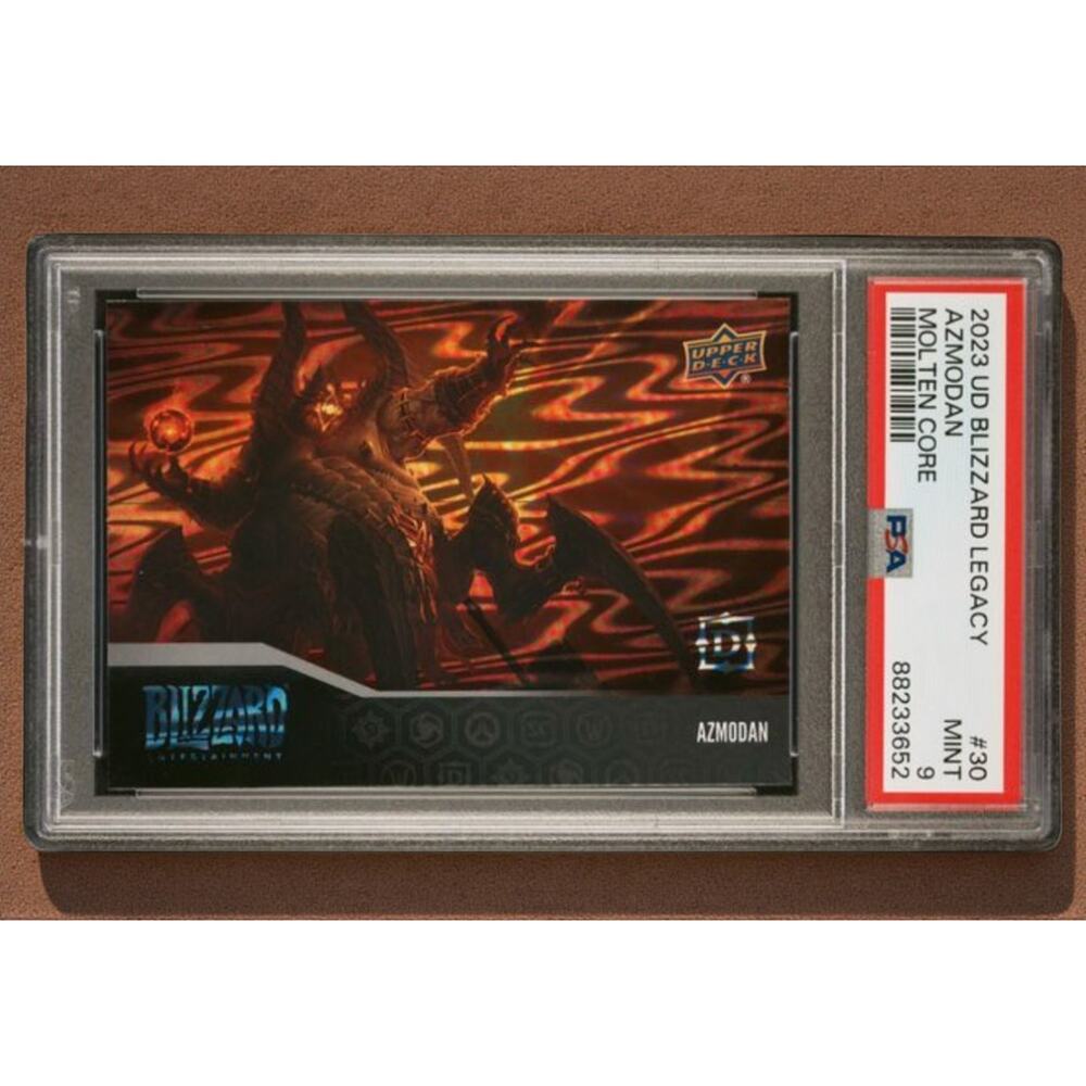 2023 Upper Deck Blizzard Legacy Diablo Azmodan Molten Core #30 PSA MINT 9